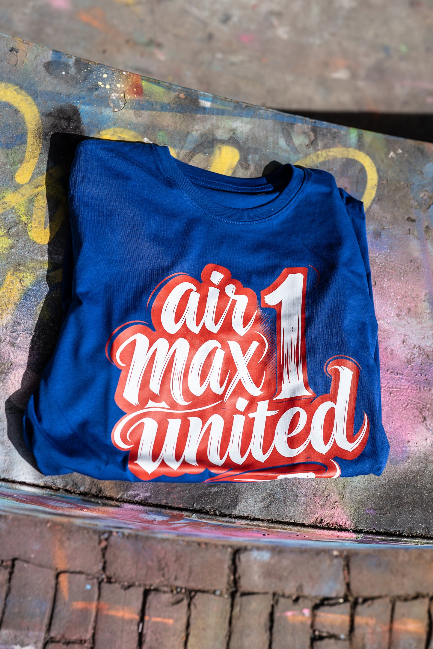 AM1U Blue Red Tee