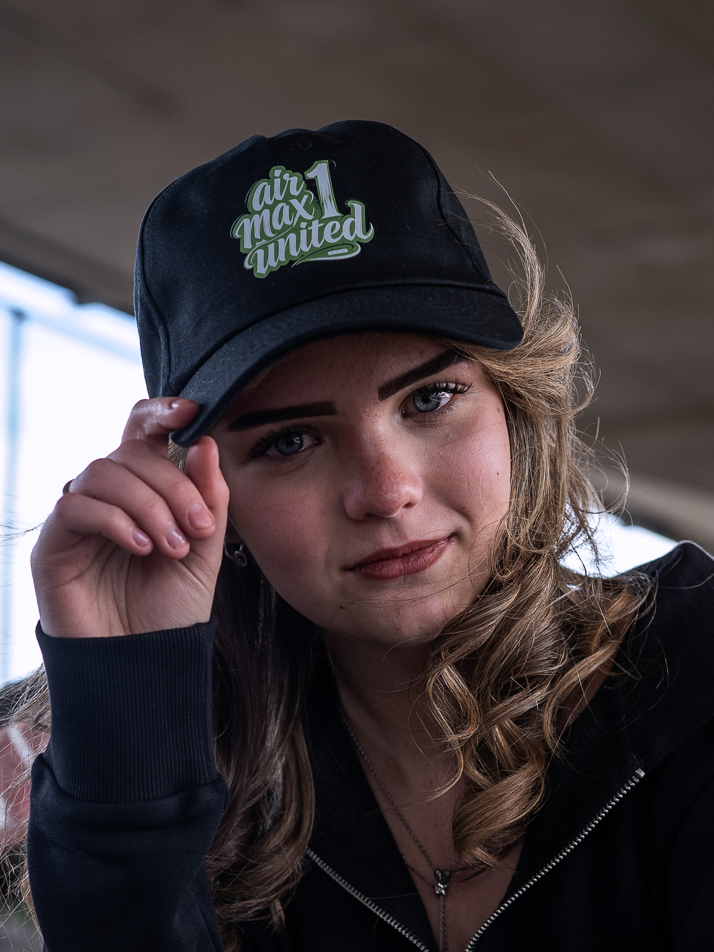 AM1U Black Green Cap